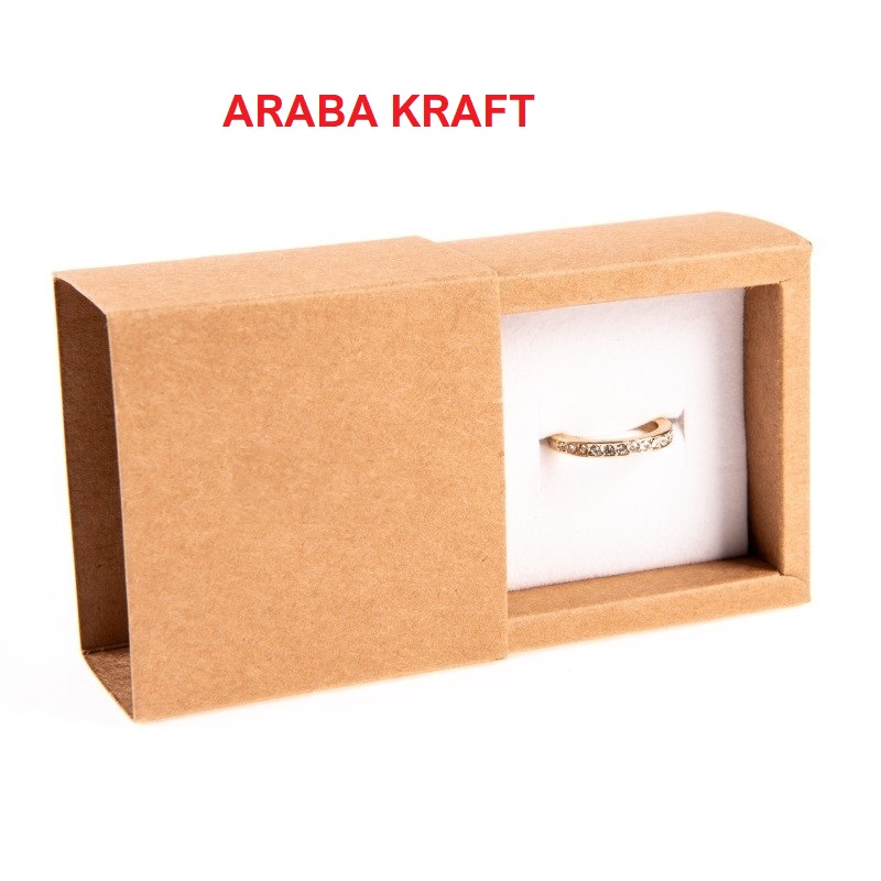 Caja Araba Kraft sortija-pendientes 65x65x35 mm.